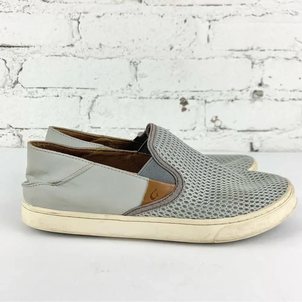 Olukai Pehuea Perforated Mesh Slip On Loafers Woman’s 9